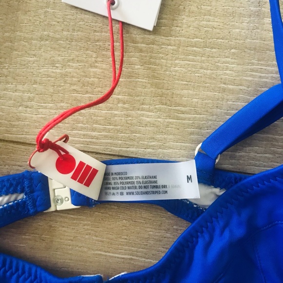 SOLID & STRIPED BIKINI Top and Bottom, Medium, NWT - Picture 10 of 14